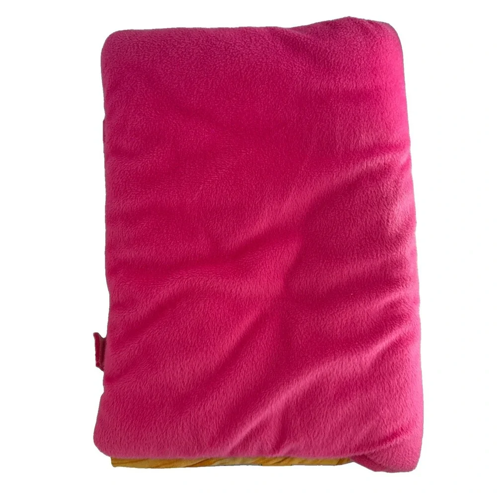 Disney Princess Pillow Book Plush Storybook 3D Pink  Room Decor HTF Rare 14in